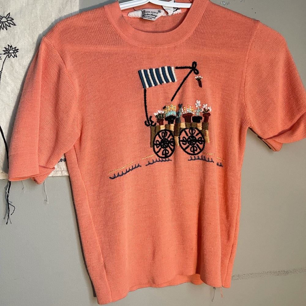 COPY - 🍄Cottagecore Embroidered Knit Top🍄